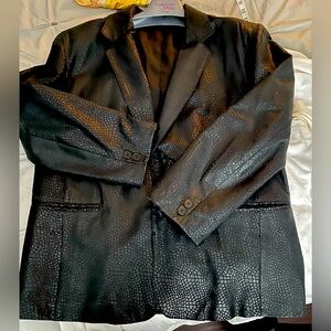 Black Textured Blazer